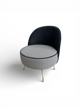 Fotel PEPI z szarym oparciem