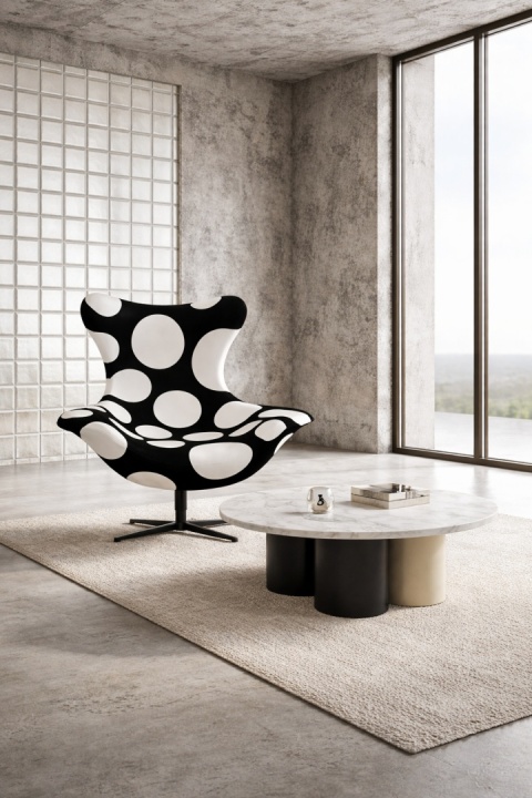 Fotel obrotowy BUBBLE BASE BLACK