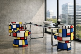 Fotel obrotowy DE STIJL PATERN