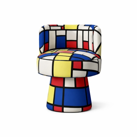 Fotel obrotowy DE STIJL PATERN