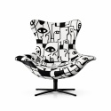 Swivel armchair U25 People