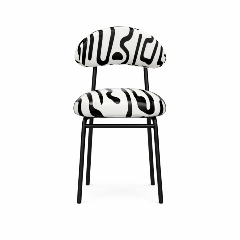 Plum 2 dining chair BLACK LINE