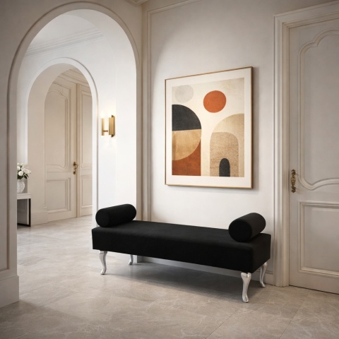 Bench Baroque with rollers