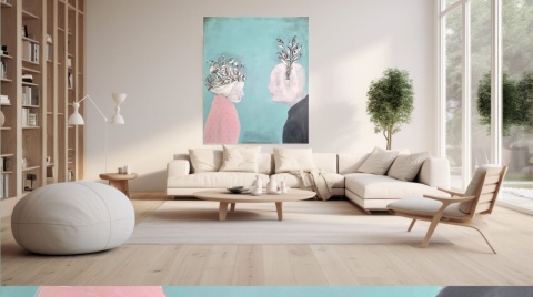 " SHE" Obraz na płótnie akryl