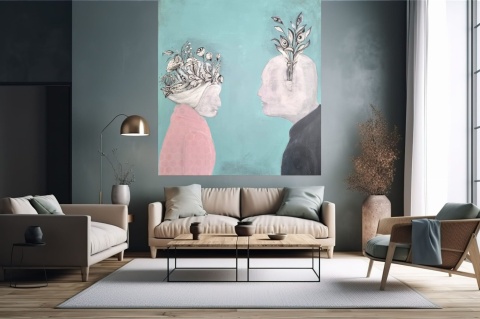 " SHE" Obraz na płótnie akryl