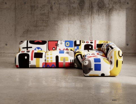 Modular sofa ATTACK of ART