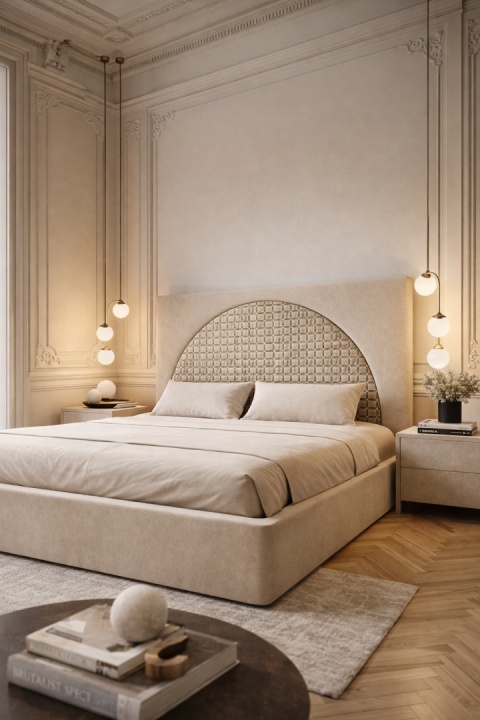 Łóżko tapicerowane CLAIRE BALZAC