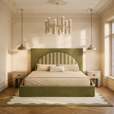 Łóżko tapicerowane CLAIRE