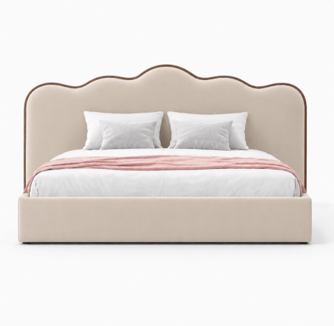 Upholstered bed LINE WAVE