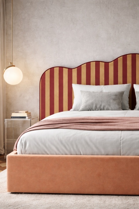 Upholstered bed LINE WAVE