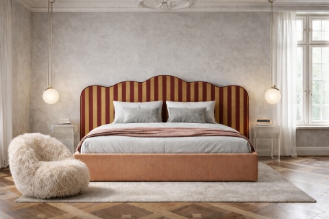 Upholstered bed LINE WAVE