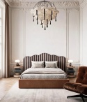 Upholstered bed LINE WAVE