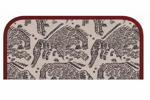 MYSTIC headboard – Tiger Mountain fabric (Dedar)