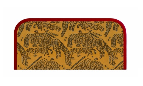 MYSTIC headboard – Tiger Mountain fabric (Dedar)