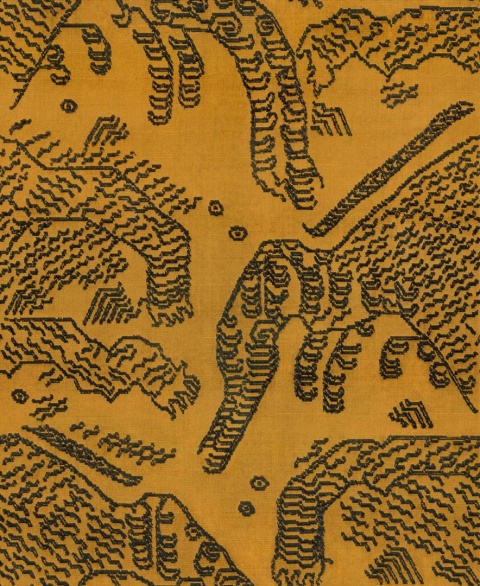 MYSTIC headboard – Tiger Mountain fabric (Dedar)