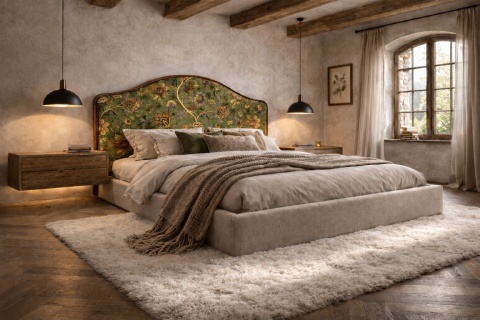 Gepolsterte Kopfstütze REVIVE Classic Bloom