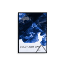 Grafika "Blue - color not war"