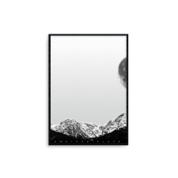 Framec graphics "mountains - white"