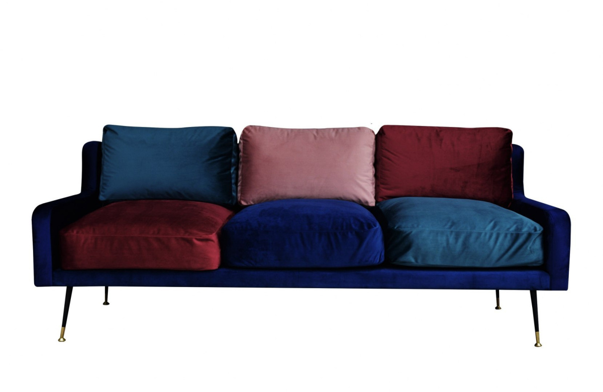 Upholstered Sofa Plum No. 4