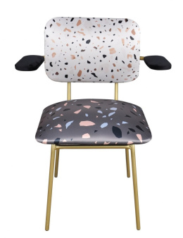 Fotel tapicerowany Terrazzo z podłokietnikami