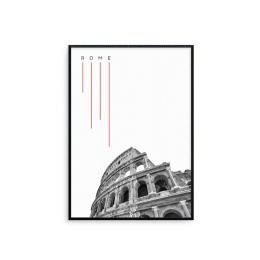 Graphic in frame Rome