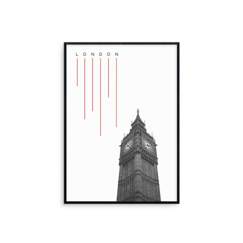 Graphic in frame London