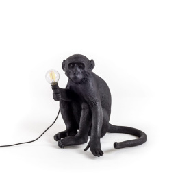 Monkey Seletti Standing Lamp black