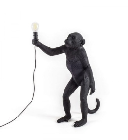 Monkey Seletti Standing Lamp black