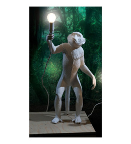 Affe Seletti Lampe stehend weiß