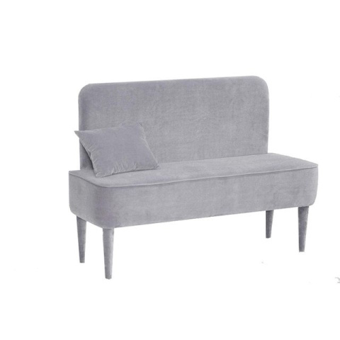 Upholstered bench with seat back PASTEL
