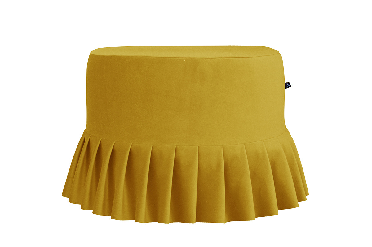 Upholstered seat pouf Lolita