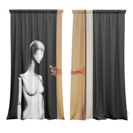 Abstraktes Exmachine-Vorhang-Set