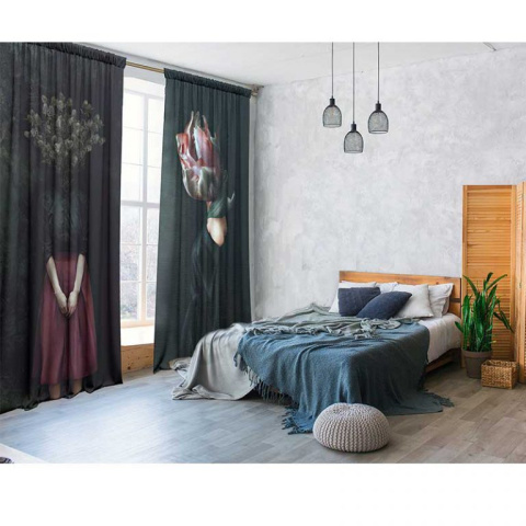 Gardinen-Set Gedanken der Frauen