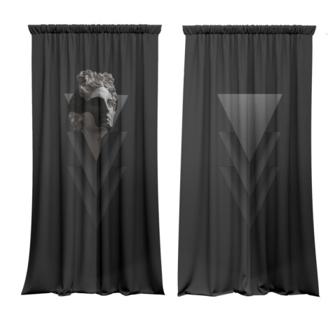 Triangle curtain set
