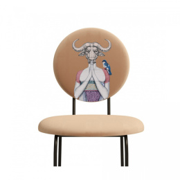 Upholstered chair CURIOS 4 "Bull female"