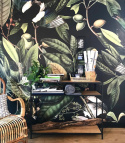 Magpie Black wallpaper by Wallcolors rolka 100x200