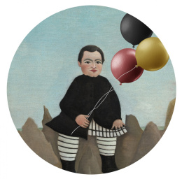 Dekoracja ścienna - mural DOTS Boy with Balloons