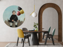 Wall decoration - mural DOTS Boy with Balloons