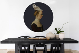 Wall Decoration - DOTS Mural Woman with Owl