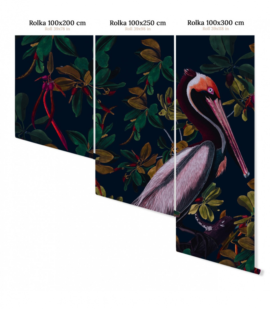 Pelicans wallpaper by Wallcolors roll 100x200