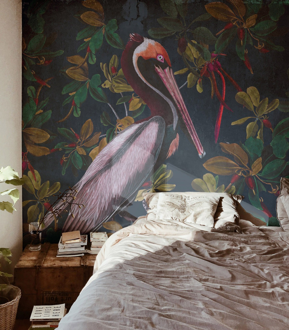 Pelicans wallpaper by Wallcolors roll 100x200