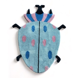 Charlie beetle wool rug 120 x 96 cm handtufted