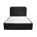 Łóżko tapicerowane PLUM 5 boucle czarne