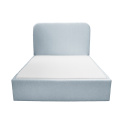 Łóżko tapicerowane PLUM 5 boucle błękitne